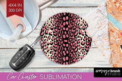 Animal Print Car Coaster - Animal Skin Coaster PNG Product Image 1