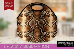 Animal Print Lunch Bag - Animal Skin Lunch Bug PNG Product Image 1