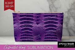 Animal Print Cosmetic Bag - Animal Skin Makeup Bag PNG Product Image 1