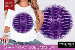 Animal Print Round Tshirt Background - Animal Skin PNG Product Image 1