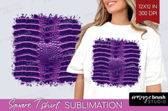 Animal Print Square Tshirt Background - Animal Skin PNG Product Image 1