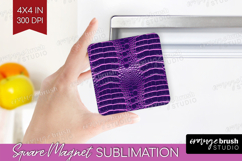 Animal Print Magnet Sublimation - Animal Skin Square Magnet Product Image 1