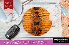Animal Print Car Coaster - Animal Skin Coaster PNG Product Image 1