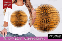 Animal Print Round Tshirt Background - Animal Skin PNG Product Image 1