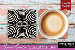 Animal Print Square Coaster - Animal Skin Coaster PNG Product Image 1