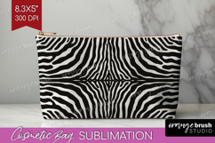 Animal Print Cosmetic Bag - Animal Skin Makeup Bag PNG Product Image 1