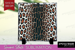 Animal Print Slate PNG - Animal Skin Square Slate Product Image 1