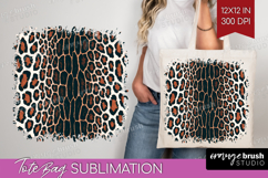 Animal Print Tote Bag - Animal Skin Tote Bag PNG Sublimation Product Image 1