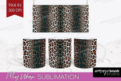 Animal Print Mug Wrap - Animal Skin Mug PNG Sublimation Product Image 1