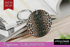 Animal Print Keychain PNG - Animal Skin Keychain Sublimation Product Image 1