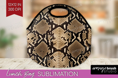 Animal Print Lunch Bag - Animal Skin Lunch Bug PNG Product Image 1