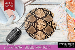 Animal Print Car Coaster - Animal Skin Coaster PNG Product Image 1