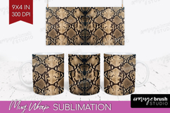 Animal Print Mug Wrap - Animal Skin Mug PNG Sublimation Product Image 1