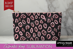 Animal Print Cosmetic Bag - Animal Skin Makeup Bag PNG Product Image 1