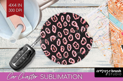 Animal Print Car Coaster - Animal Skin Coaster PNG Product Image 1
