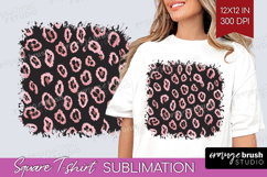 Animal Print Square Tshirt Background - Animal Skin PNG Product Image 1