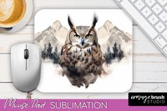 Wild Animals Mouse Pad, Mountain Mousepad Sublimation Product Image 1