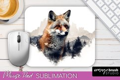 Wild Animals Mouse Pad, Mountain Mousepad Sublimation Product Image 1