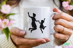 Mother &amp; Child Silhouette SVG PNG Product Image 4