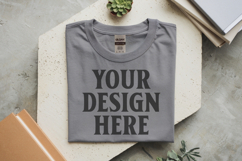 Ash Gildan 5000 Flat Lay Tshirt Mockup, G5000 mockup, trandy Product Image 1