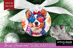 Australian Cattle Dog Ornament PNG 4th Of July PNG Product Image 1