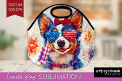 Australian Cattle Dog Lunch Bag 4th Of July Lunch Bug PNG Product Image 1