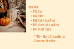 Autumn Sticker Sheet Printable Fall Stickers Product Image 2