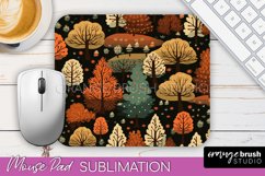 Fall Mouse Pad Designs - Autumn Forest Mousepad Sublimation Product Image 1