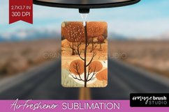 Autumn Forest Air Freshener PNG - Fall PNG Sublimation Product Image 1