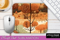 Fall Mouse Pad Designs - Autumn Forest Mousepad Sublimation Product Image 1