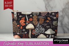 Autumn Forest Cosmetic Bag - Fall Makeup Bag PNG Sublimation Product Image 1