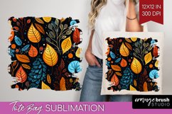 Autumn Forest Tote Bag - Fall Tote Bag PNG Sublimation Product Image 1