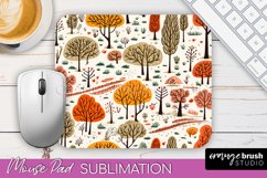 Fall Mouse Pad Designs - Autumn Forest Mousepad Sublimation Product Image 1