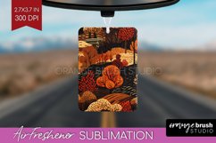 Autumn Forest Air Freshener PNG - Fall PNG Sublimation Product Image 1