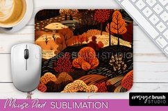 Fall Mouse Pad Designs - Autumn Forest Mousepad Sublimation Product Image 1