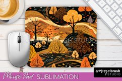 Fall Mouse Pad Designs - Autumn Forest Mousepad Sublimation Product Image 1