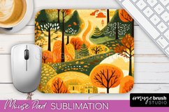 Fall Mouse Pad Designs - Autumn Forest Mousepad Sublimation Product Image 1