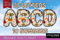 Autumn Doodle Aphabet Clipart - Cozy Fall Letters PNG Product Image 1