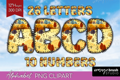 Autumn Doodle Aphabet Clipart - Cozy Fall Letters PNG Product Image 1