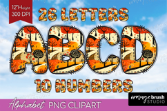 Autumn Doodle Aphabet Clipart - Cozy Fall Letters PNG Product Image 1