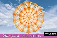 Autumn Tie Dye Wind Spinner Sublimation - Fall Wind Spinner Product Image 1