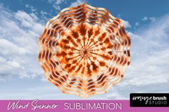 Autumn Tie Dye Wind Spinner Sublimation - Fall Wind Spinner Product Image 1