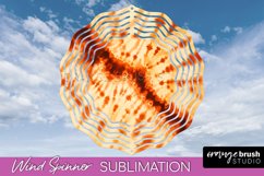 Autumn Tie Dye Wind Spinner Sublimation - Fall Wind Spinner Product Image 1