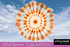 Autumn Tie Dye Wind Spinner Sublimation - Fall Wind Spinner Product Image 1