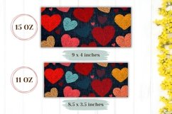 Embroidery Love Hearts Mug Design, Love Mug Wrap Product Image 2