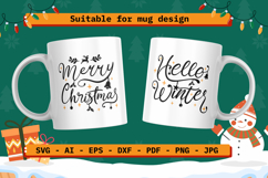 Christmas SVG Quotes: Merry Christmas &amp; Hello Winter Product Image 2