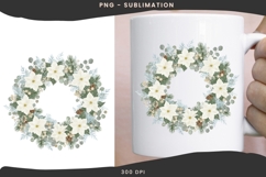 Winter floral wonderland png design for T-shirts Product Image 2