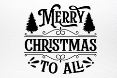 Farmhouse Vintage Christmas Sign SVG Product Image 2