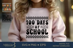 100 Days Of School SVG PNG |Back To School 2024| Product Image 2