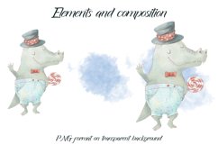 Cute Crocodile sublimation. Design for printing. Product Image 2